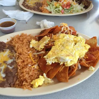 Chilaquiles and Eggs Breakfast