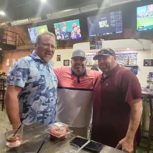 Friends at Patrick Clay's Icon Tavern