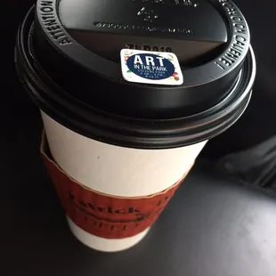 Coffee plug for hole is a sticker. Adorable!