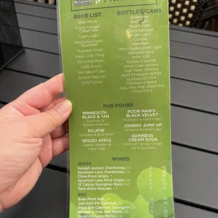 Drink Menu