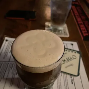 Shamrock on the foam. professional!!!