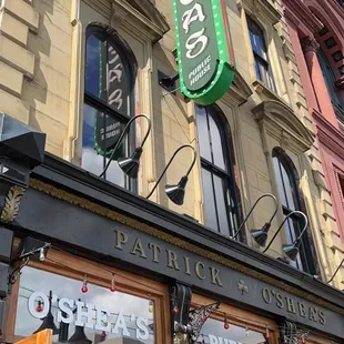 ows the outside of a building