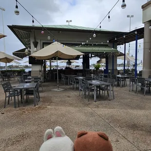 Outdoor dining is available