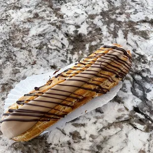 Wonderful coffee eclair