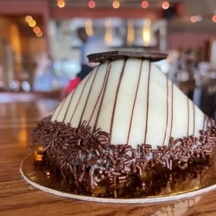 a chocolate covered dessert