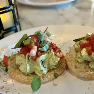 A tasty treat from the kitchen with cucumber, tomatoes and garnish