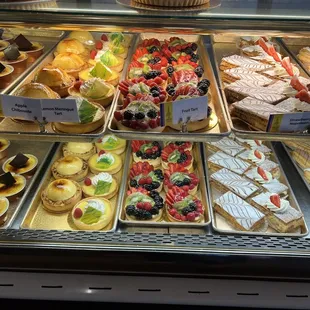 An entire case of delicately created fresh delectables!!