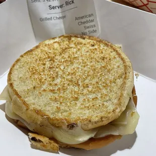 Grilled Three Cheese Sandwich