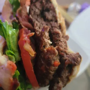 Really great burger... only issue is the bbq was on top of the lettuce.