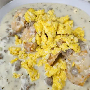 Biscuits &amp; Gravy (full order with eggs).