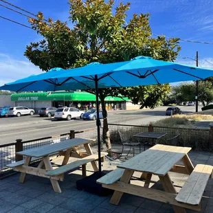 New outdoor seating