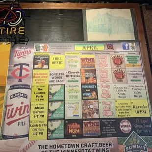 April 2024 schedule