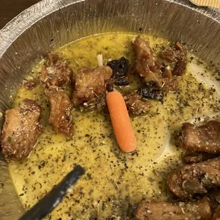 Patrick's Jumbo wings. Carrot for scale.