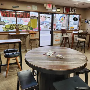 tables and chairs