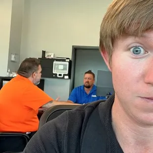 Clint letting his malignant narcissist personality shine on a customer.