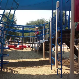 Massive Playgrounds plus shade fire those hot summer days.
