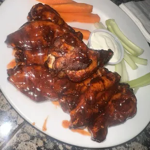 Spicy bbq wings