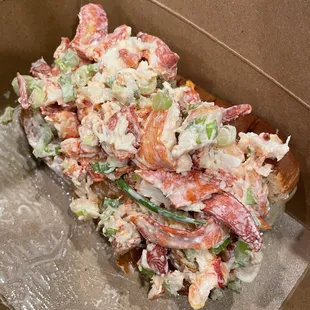 Lobster roll to go- so delicious