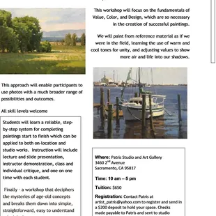 upcoming master artist workshop