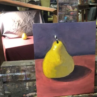 My first painting with Patris at the studio