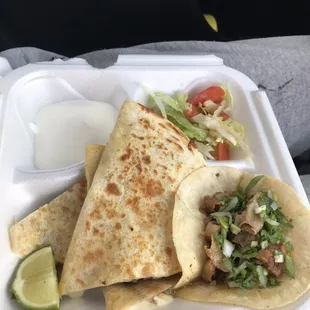 Carne asada quesadilla. Was great!