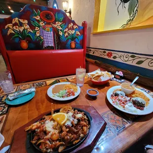 plates of food on a table