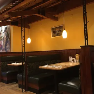 the seating area