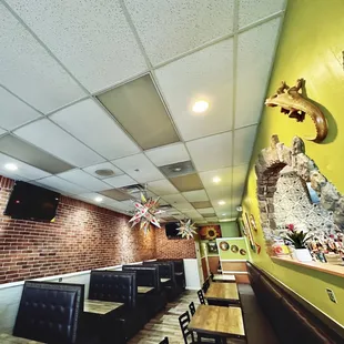 the interior of the restaurant