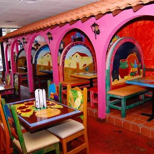 the interior of the restaurant