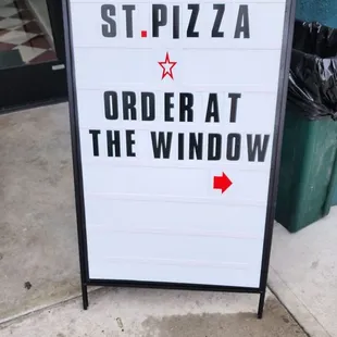 St. Pizza sign