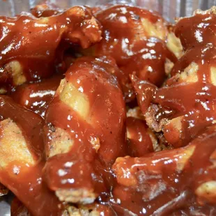 a close up of a plate of food