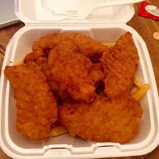 Chicken tenders and fries - what a deal!