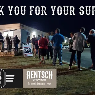 Great turn out at Rentsch Brewery