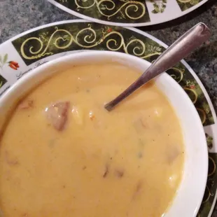 Homemade soups available in the freezer