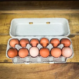 Local products - eggs, pie, soup, meat, honey, nut butters