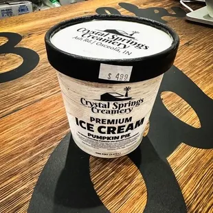 Local products including Ice Cream!