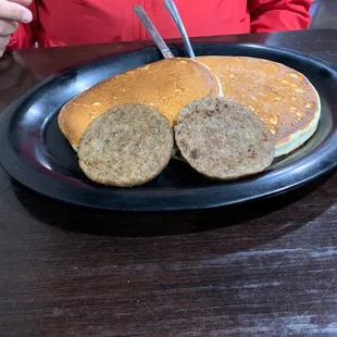 Pancakes and sausage