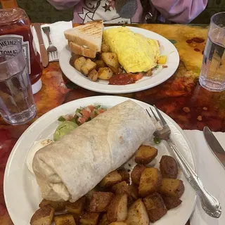Egg Burrito Breakfast