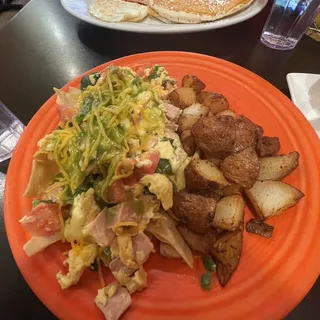 Chilaquiles American-Style Breakfast