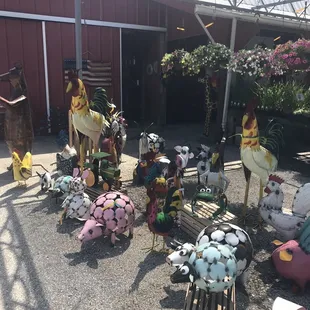 a variety of stuffed animals