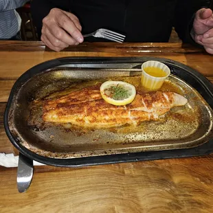 Broiled black drum
