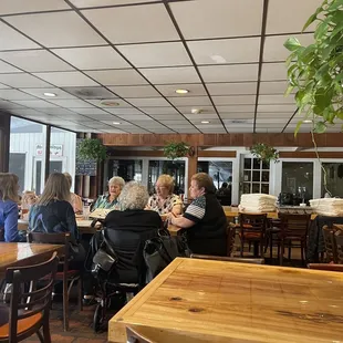 people sitting at tables