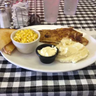 Cajun catfish was delish!