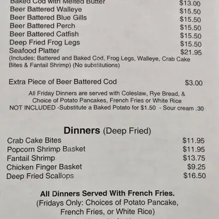 Menu as of 7/26/2024