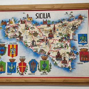 a map of sicily