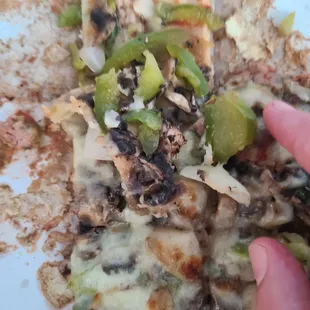 Too much toppings made pizza SOGGY