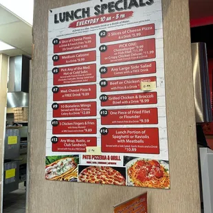 Lunch specials