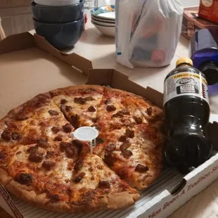 This is $16.00 worth of food!!!  Ridiculous price!! $2.00 extra for delivery and pizza is not hot.  Never ordering again!!