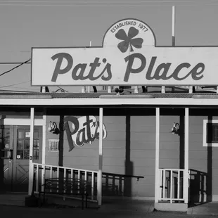 the front of the restaurant