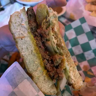 Pat&apos;s Frito Burger- meager